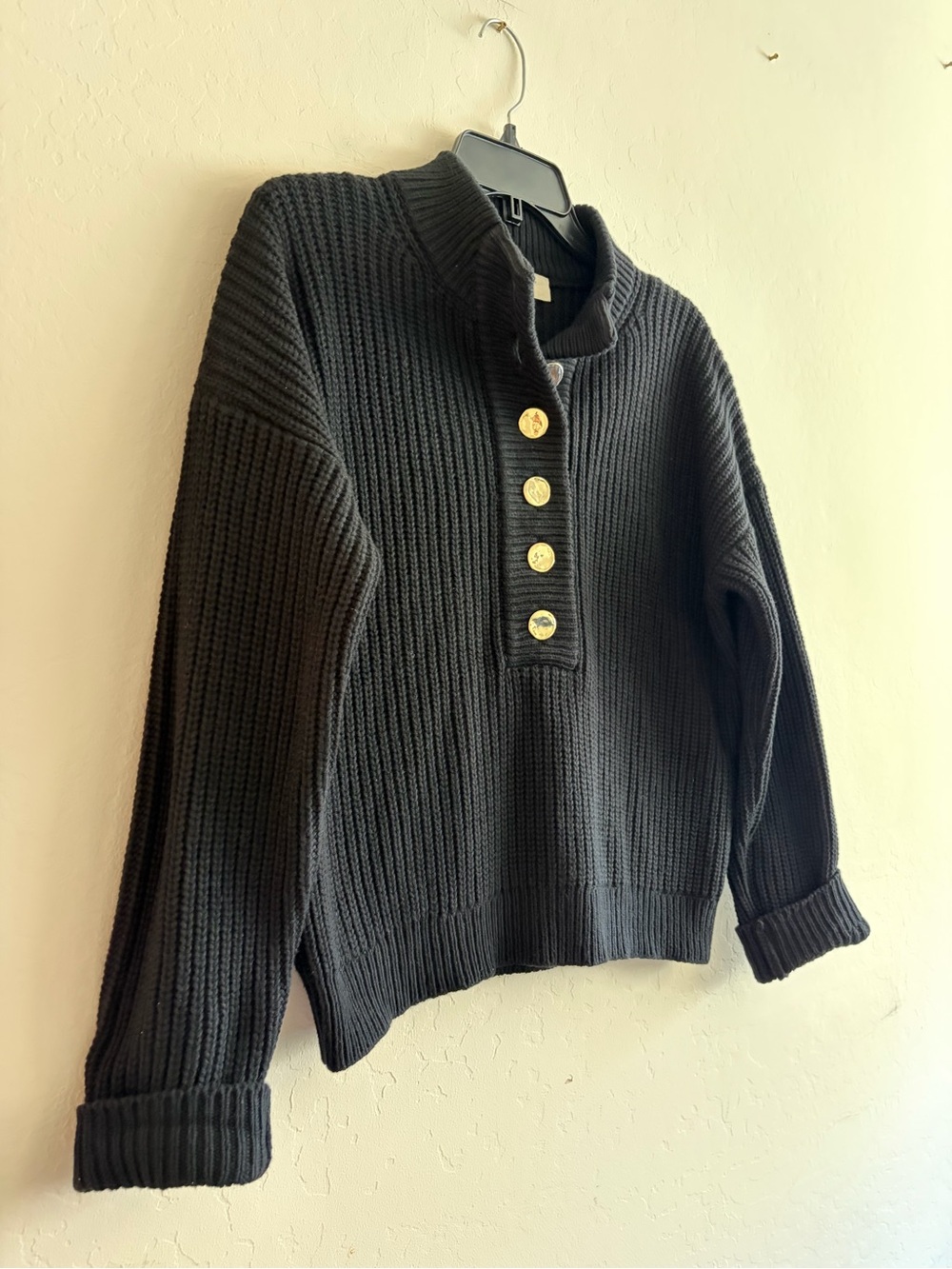 Sezane Lucas Jumper Black XS - Picture 9 of 11